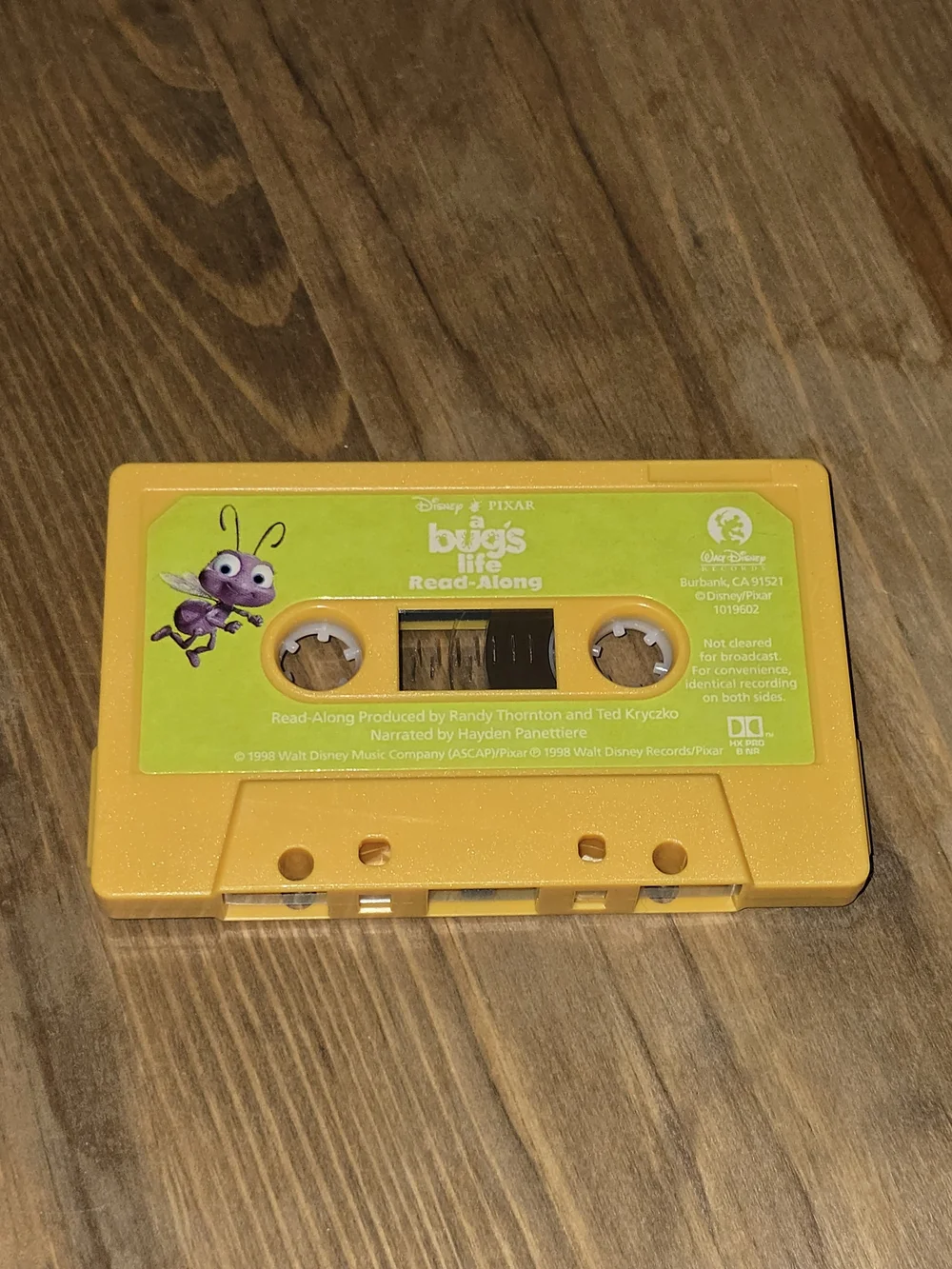 Disney Pixar A Bug's Life Read-Along Cassette Tape 1998 Vintage